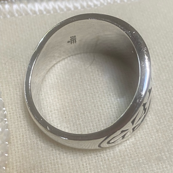 RETIRED James Avery Spring Blossom Flower Band Ring Size 9 - Picture 4 of 13